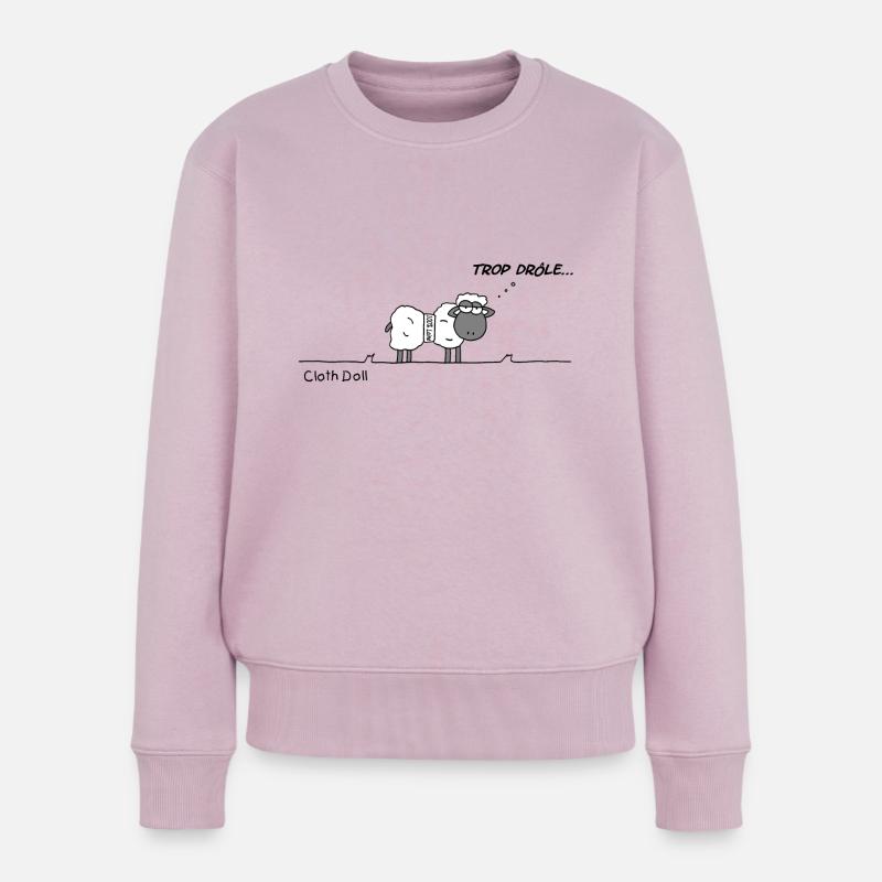 Wollschaf - Frauen Premium Bio Pullover - Altrosa