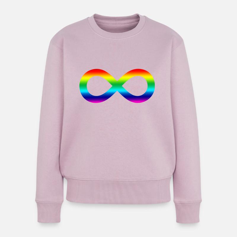 Unendlich Regenbogen - Frauen Premium Bio Pullover - Altrosa