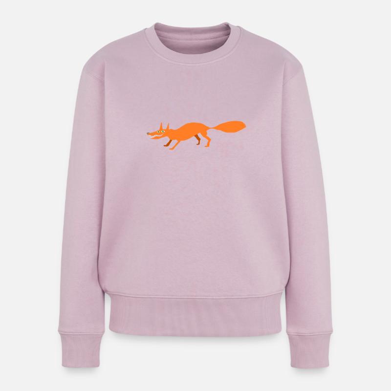 renard - Pull Premium bio Femme - rose poudré