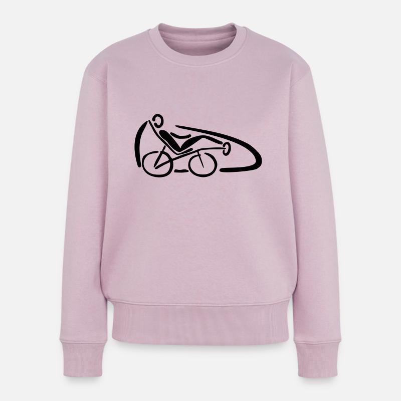 Velomobil - Frauen Premium Bio Pullover - Altrosa