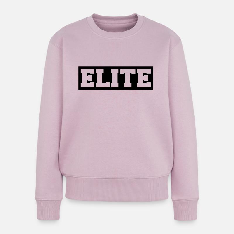 Elite - Frauen Premium Bio Pullover - Altrosa