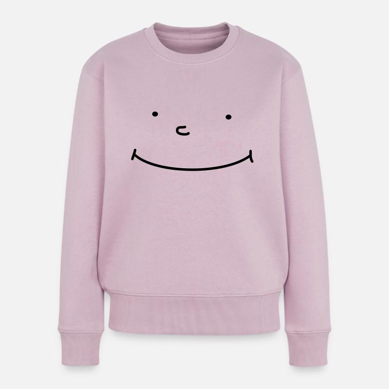 New Smiley - Frauen Premium Bio Pullover - Altrosa