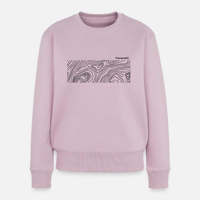 Topografie - Frauen Premium Bio Pullover - Altrosa