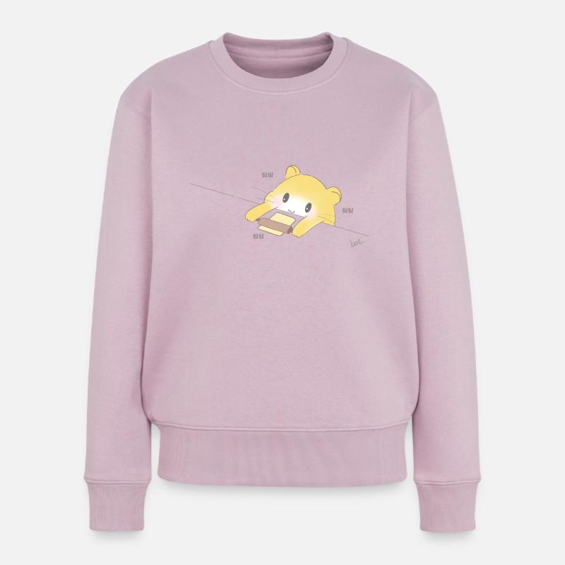 Backen Hamster Korea - Frauen Premium Bio Pullover - Altrosa