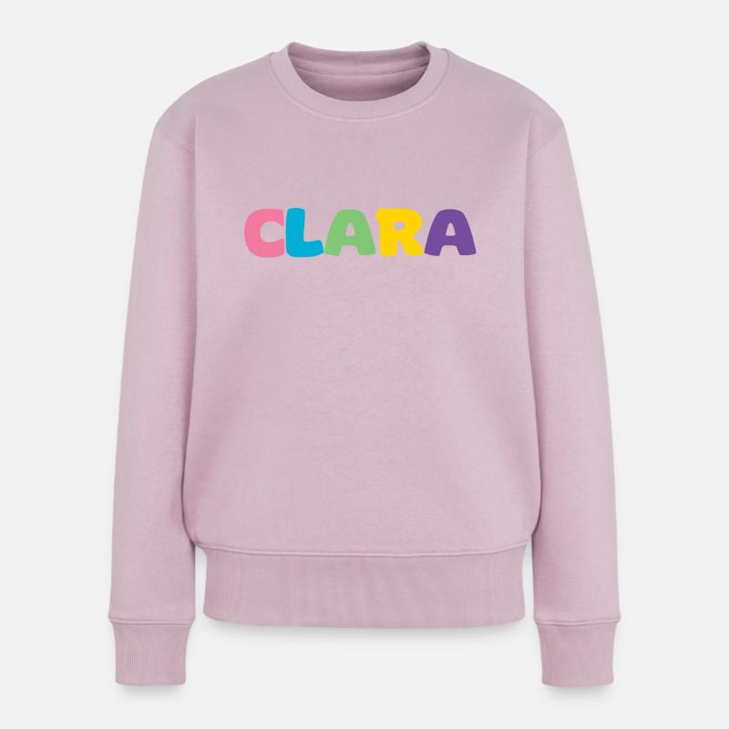 Name - Clara - Frauen Premium Bio Pullover - Altrosa