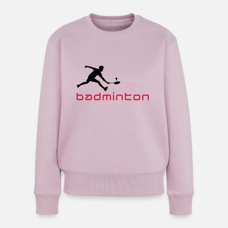 badminton_022011_v_2c - Frauen Premium Bio Pullover - Altrosa