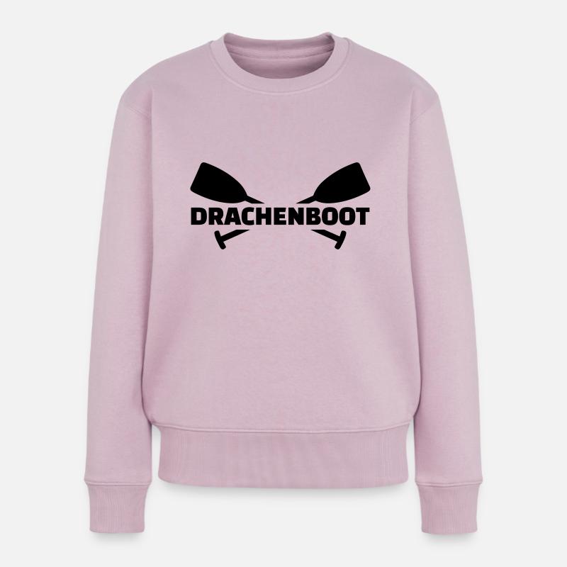 Drachenboot - Frauen Premium Bio Pullover - Altrosa