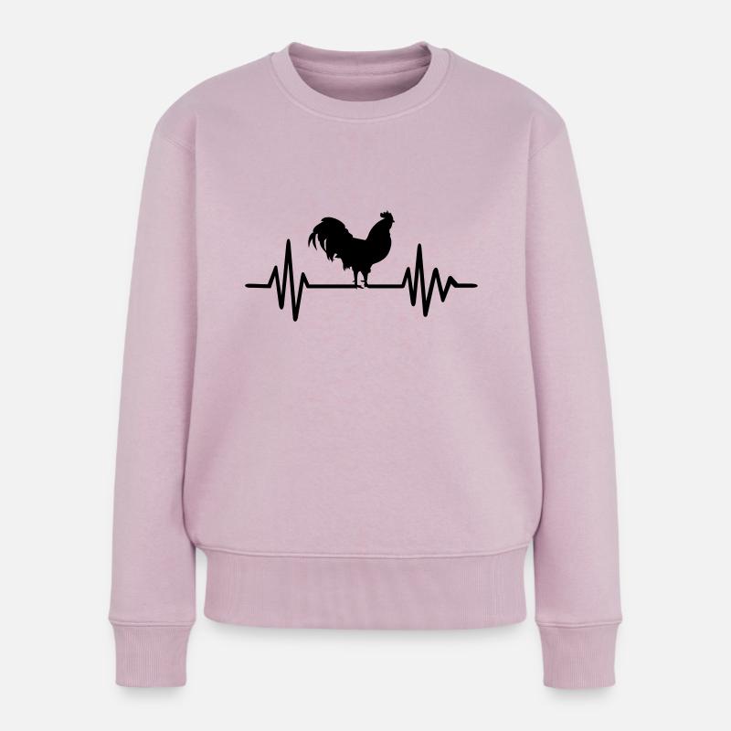 Hahn - Frauen Premium Bio Pullover - Altrosa