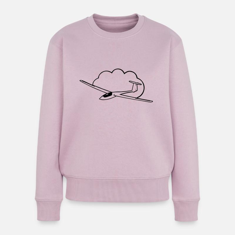 Segelflugzeug - Frauen Premium Bio Pullover - Altrosa