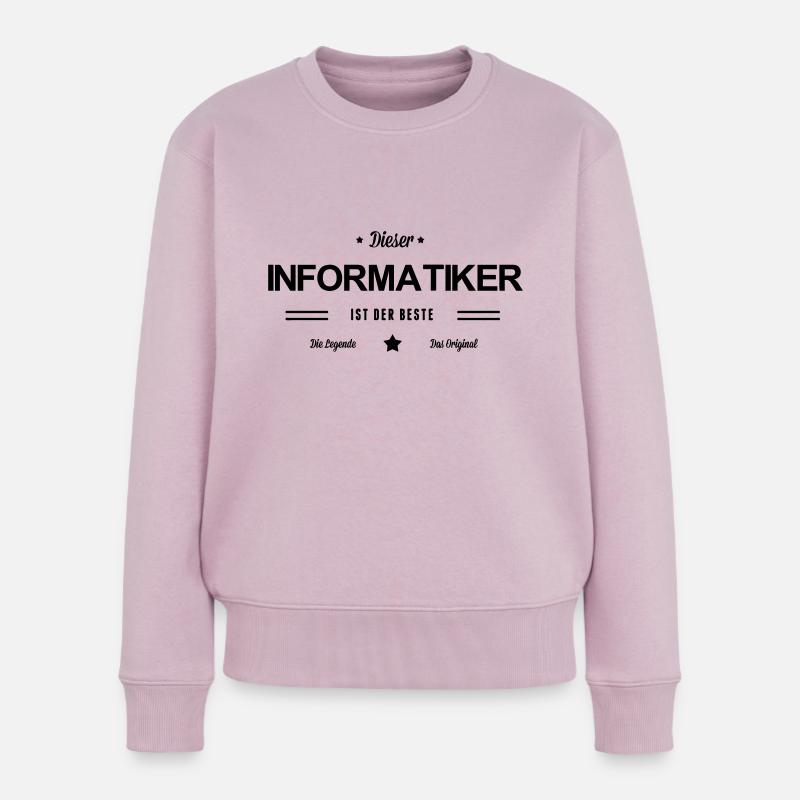 Bester Informatiker - Frauen Premium Bio Pullover - Altrosa