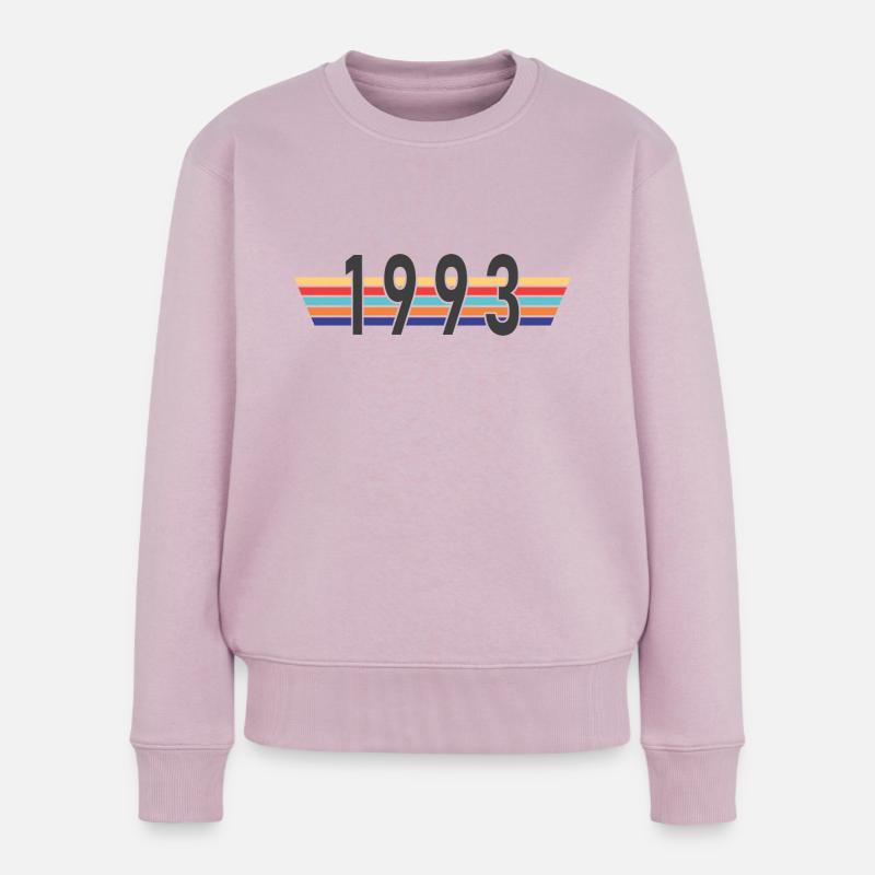 Année 1993 - Pull Premium bio Femme - rose poudré