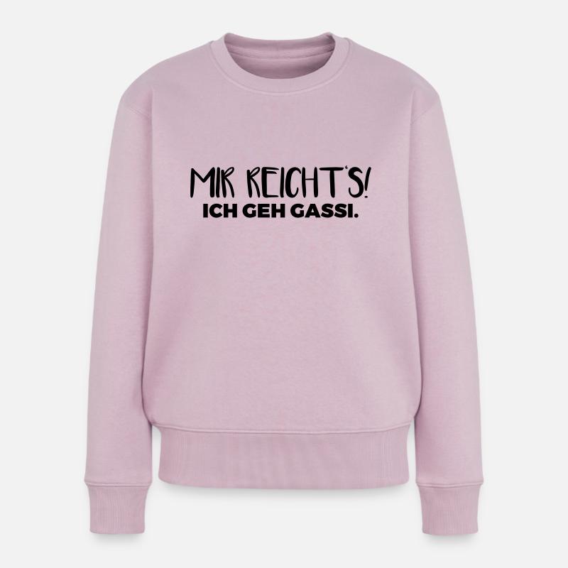 Mir reicht's! Ich geh Gassi. - Frauen Premium Bio Pullover - Altrosa