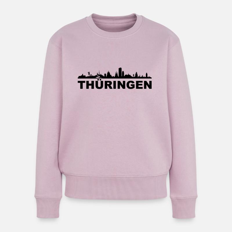 Skyline - Thüringen - Frauen Premium Bio Pullover - Altrosa