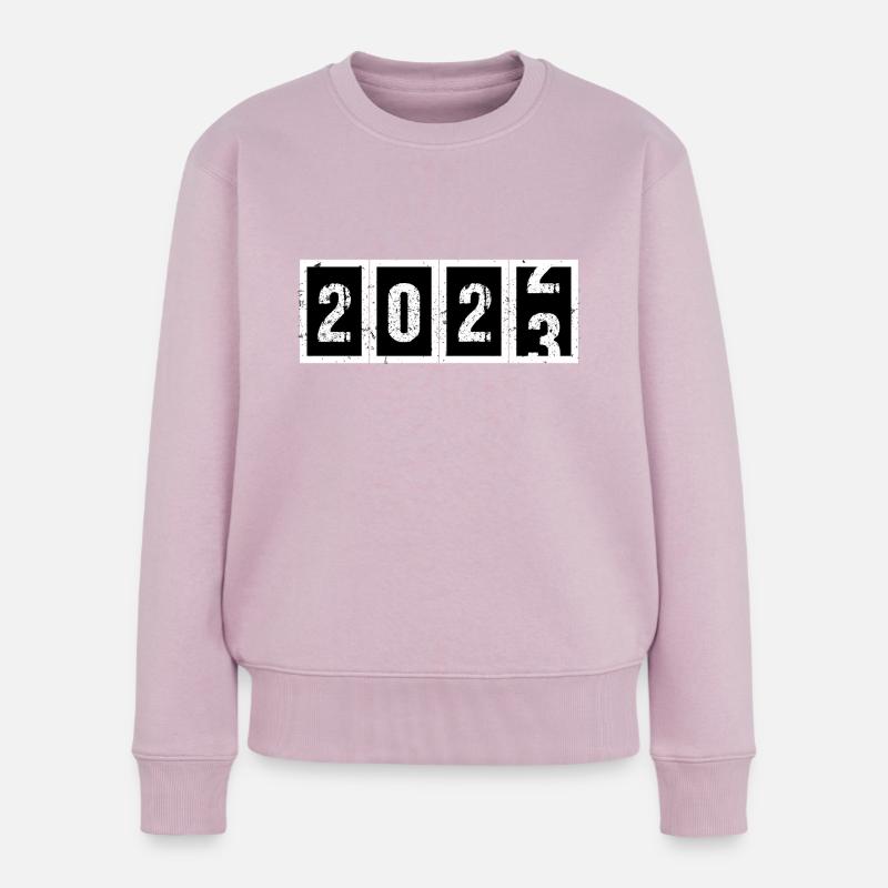 2023 - Frauen Premium Bio Pullover - Altrosa