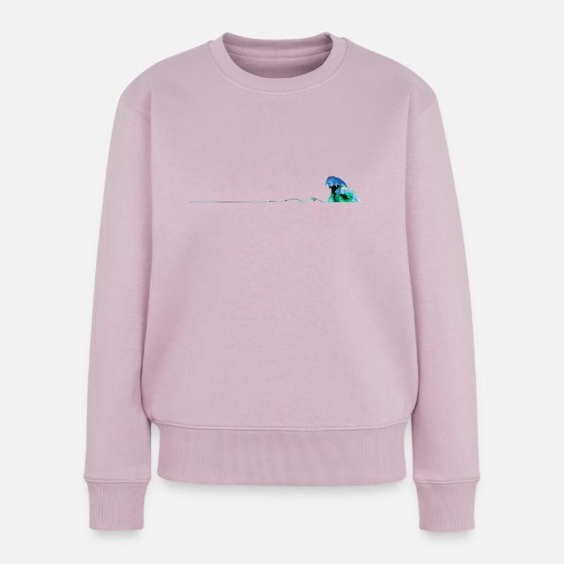 Die Welle - Frauen Premium Bio Pullover - Altrosa