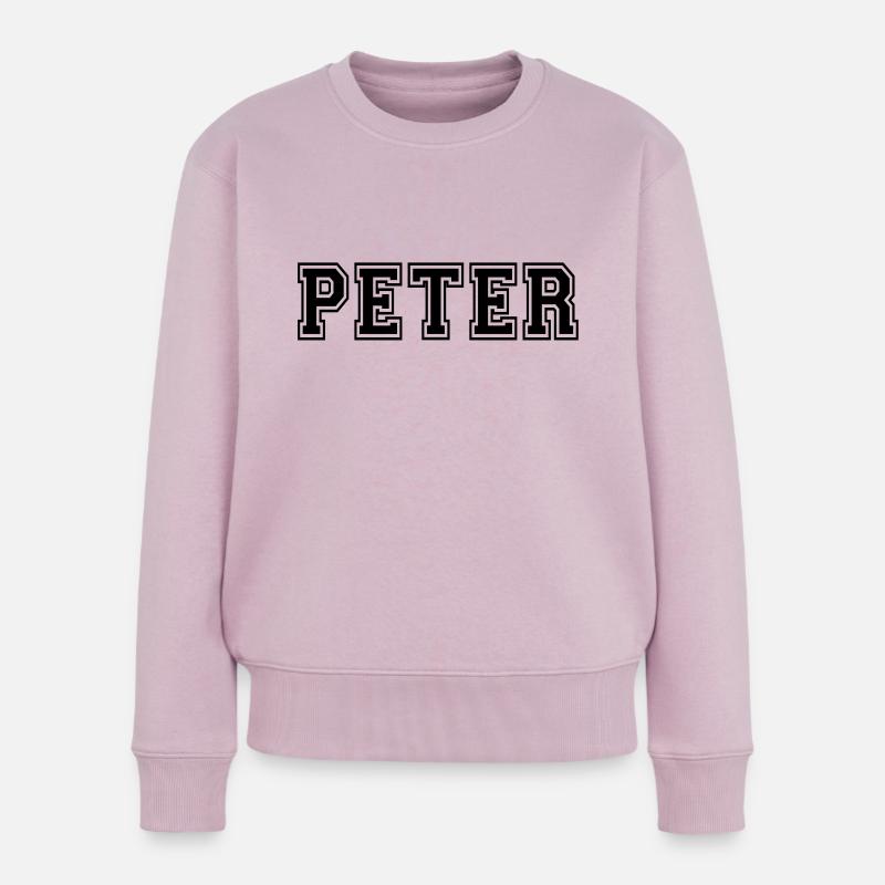 peter - Frauen Premium Bio Pullover - Altrosa