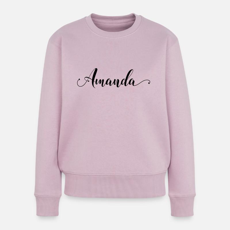 (amanda) - Frauen Premium Bio Pullover - Altrosa