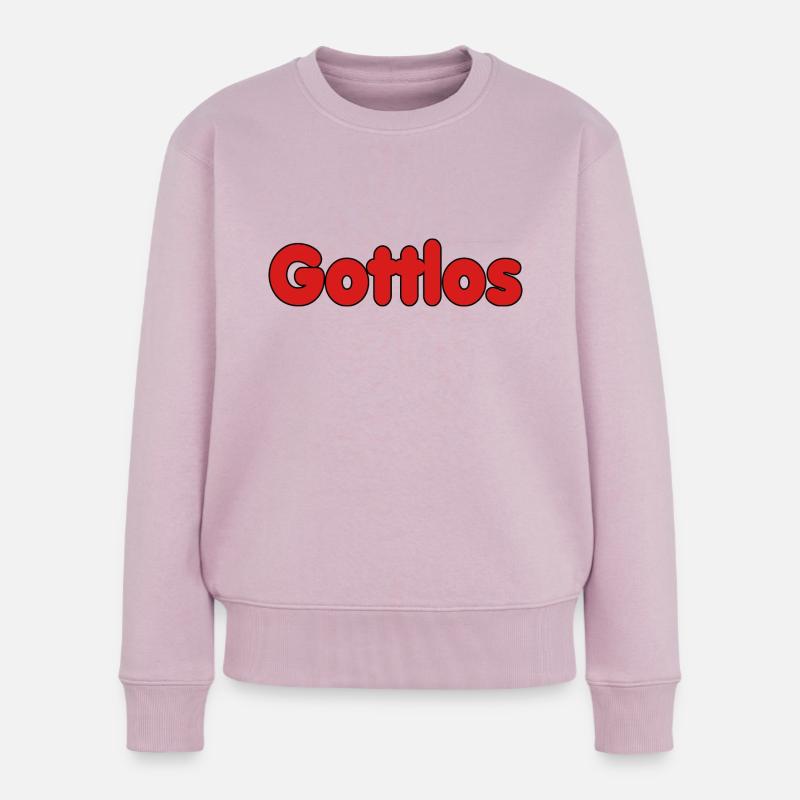 Gottlos4 - Frauen Premium Bio Pullover - Altrosa