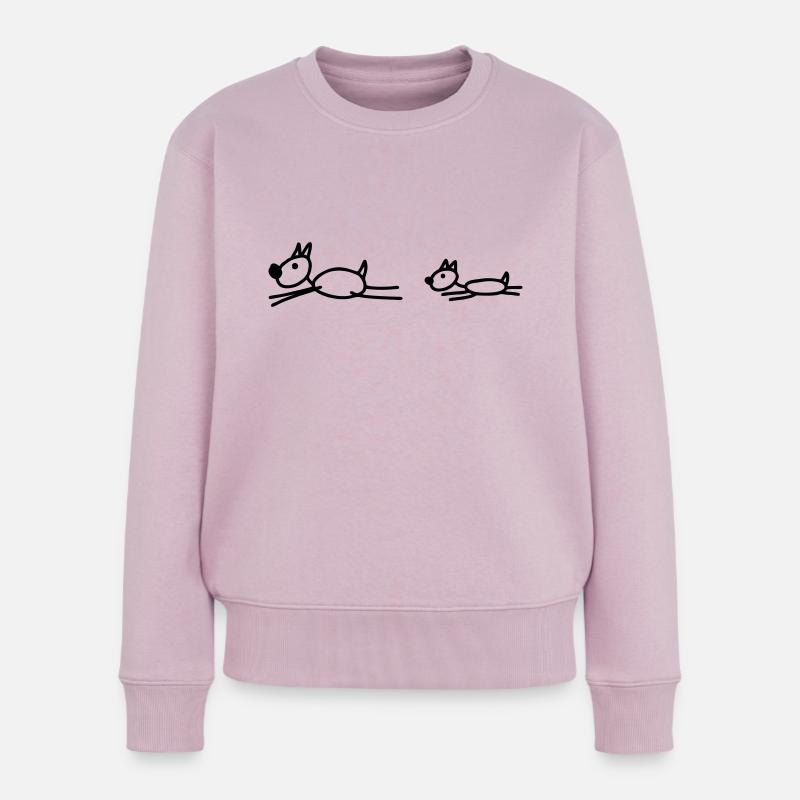 Hundeschule - Hundesport - Frauen Premium Bio Pullover - Altrosa