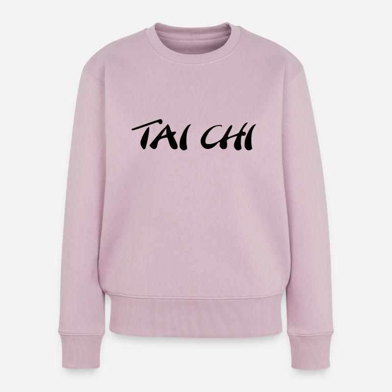 Tai Chi - Frauen Premium Bio Pullover - Altrosa