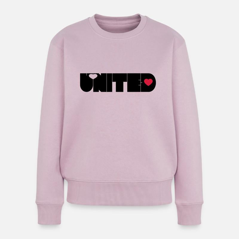 UNITED - Pull Premium bio Femme - rose poudré