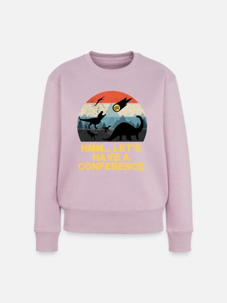 Hmm.. Lets Have A Conference - Zeit zum Handeln - Frauen Premium Bio Pullover - Altrosa
