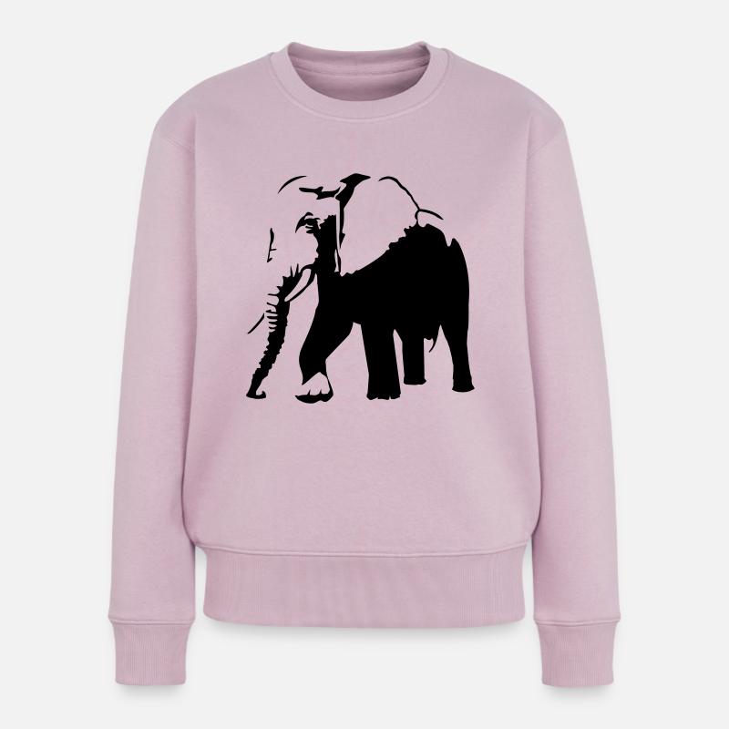 elefant - Pull Premium bio Femme - rose poudré