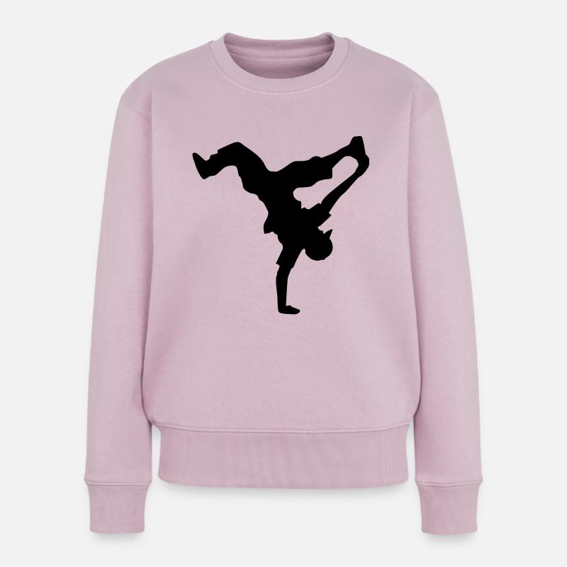bboy move - Frauen Premium Bio Pullover - Altrosa