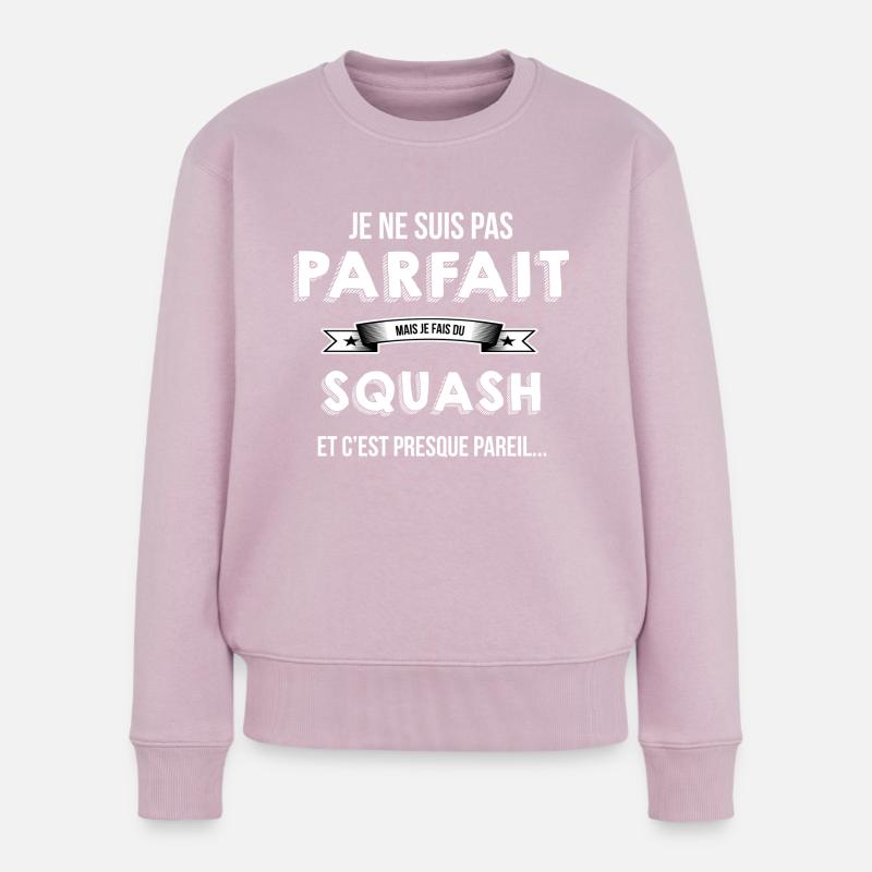 Squash cadeau humour - Pull Premium bio Femme - rose poudré