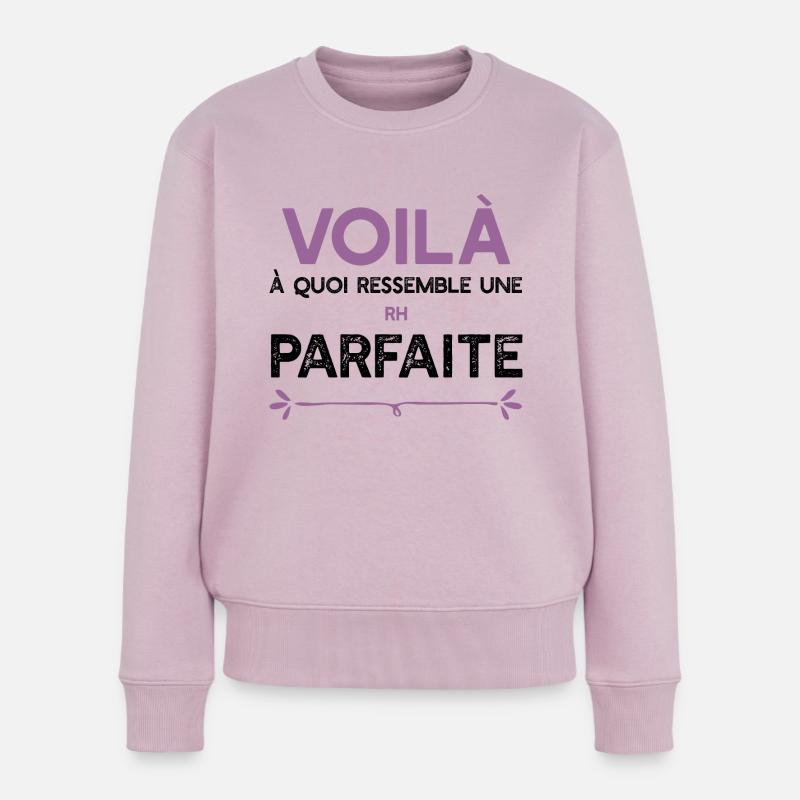 Une RH parfaite cadeau - Pull Premium bio Femme - rose poudré