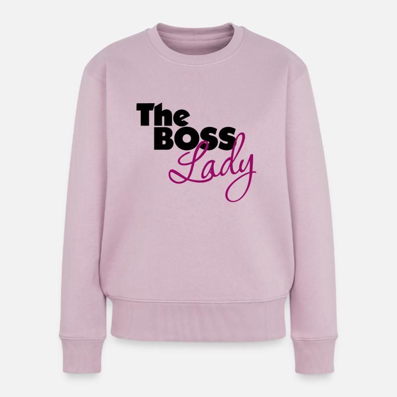 Die Boss Lady Shirt - Frauen Premium Bio Pullover - Altrosa