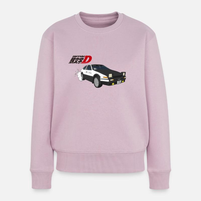 Initial D - Trueno - Frauen Premium Bio Pullover - Altrosa