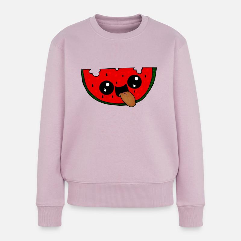 Wassermelone - Frauen Premium Bio Pullover - Altrosa