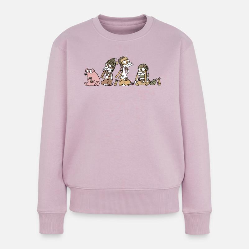 Pepparkakor - Pull Premium bio Femme - rose poudré