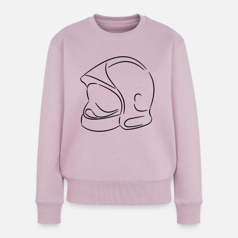 casque pompier - Pull Premium bio Femme - rose poudré