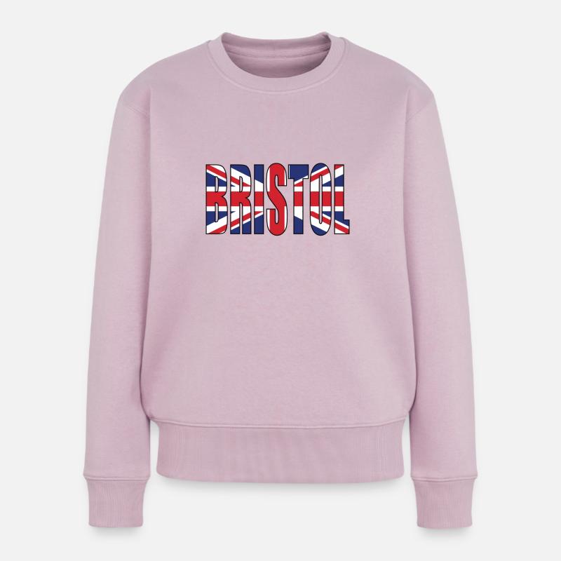 Bristol Royaume-Uni - Pull Premium bio Femme - rose poudré