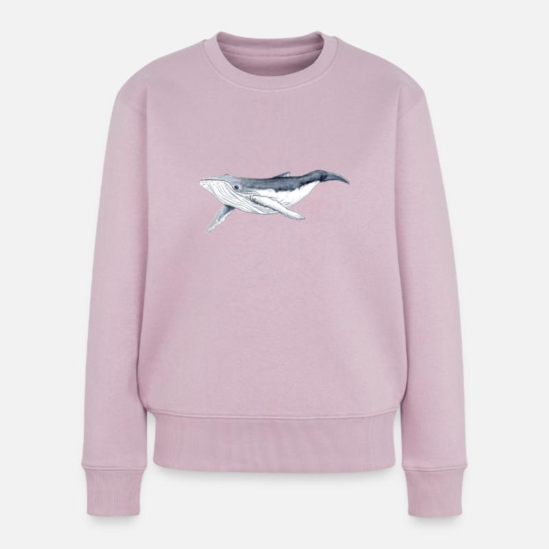 Bebe Buckelwal - Buckelwal - Jubarte - Frauen Premium Bio Pullover - Altrosa