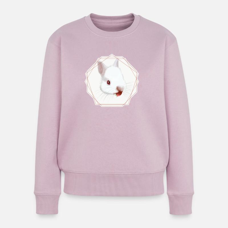 Raspberry Nom - Pull Premium bio Femme - rose poudré