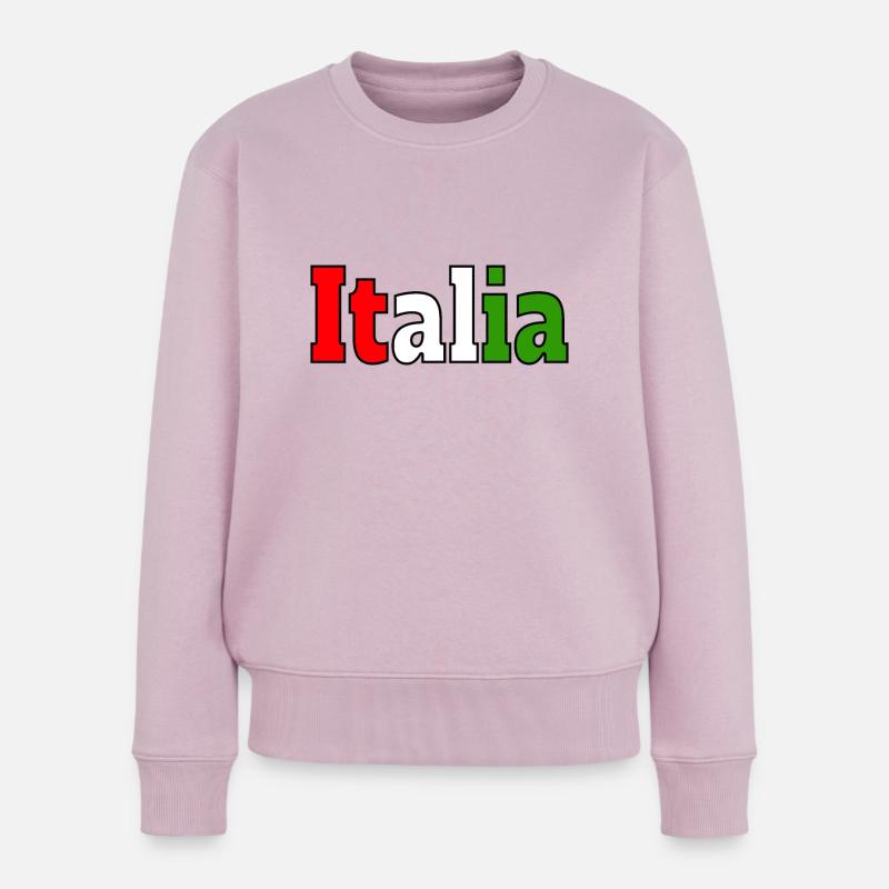 Italien - Frauen Premium Bio Pullover - Altrosa