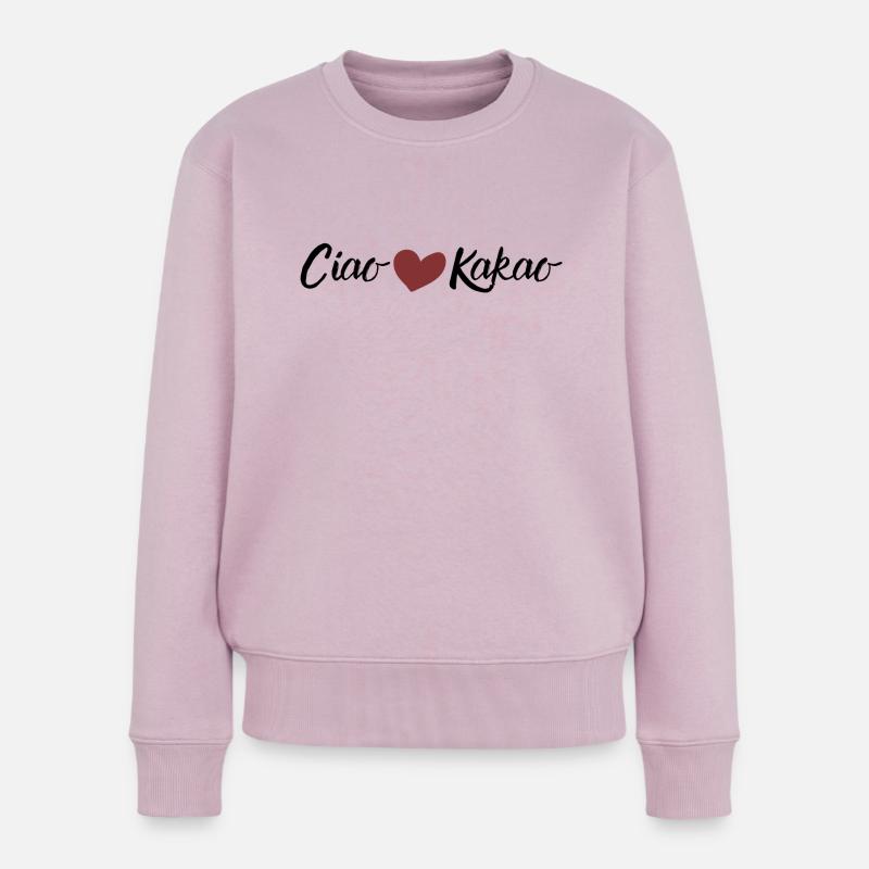 Ciao Kakao - Frauen Premium Bio Pullover - Altrosa