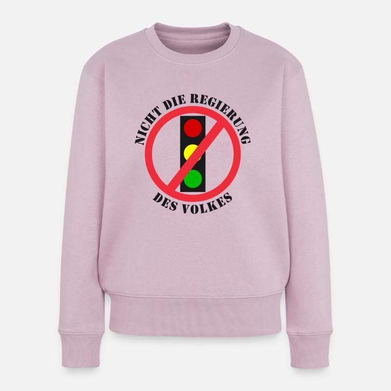 Ampel Nicht die Regierung des Volkes - Frauen Premium Bio Pullover - Altrosa