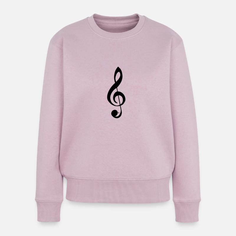 Violinschlüssel - Frauen Premium Bio Pullover - Altrosa