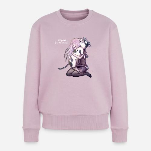 Kalb und Mädchen - Frauen Premium Bio Pullover