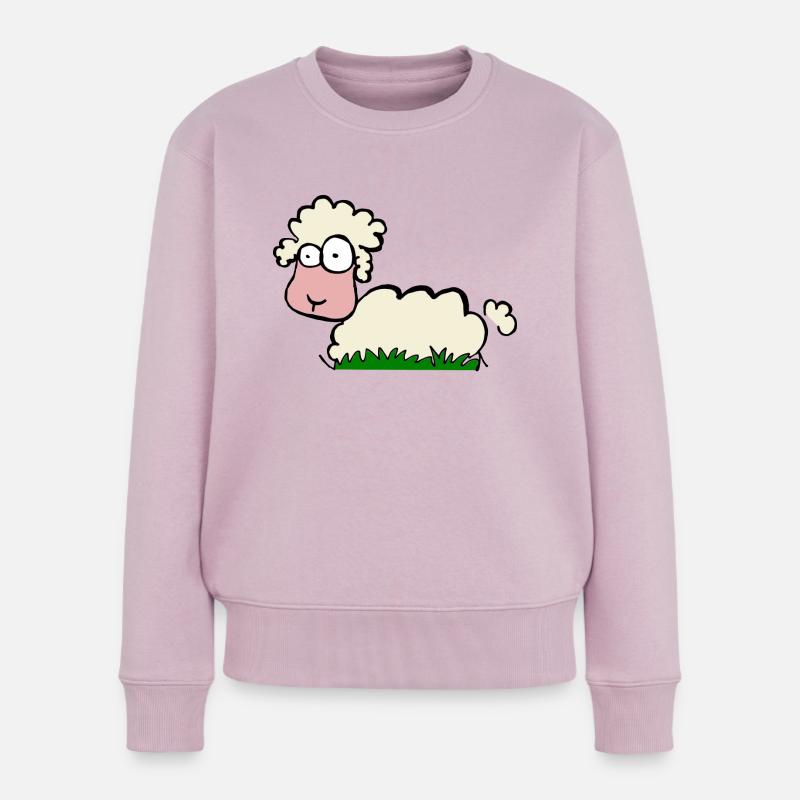 freaky sheep - Frauen Premium Bio Pullover - Altrosa