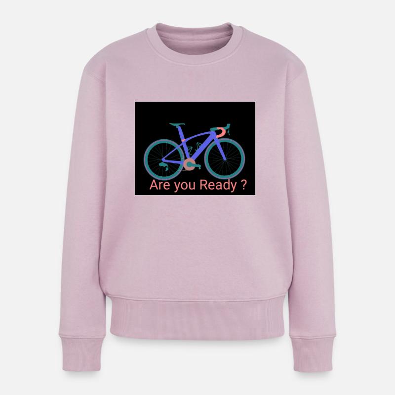 Rennrad-Image - Frauen Premium Bio Pullover - Altrosa