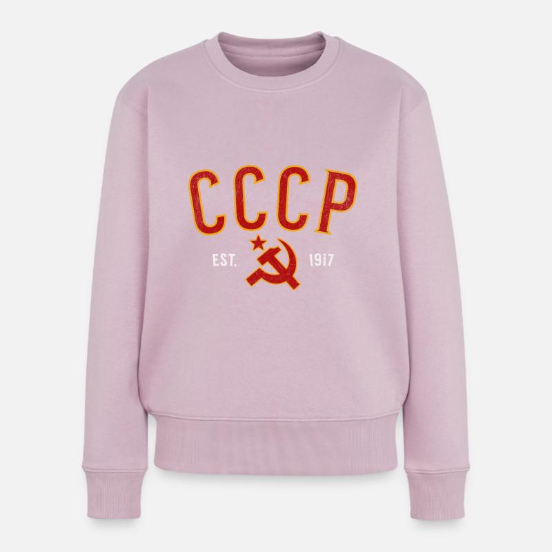 CCCP 1917 - Frauen Premium Bio Pullover - Altrosa