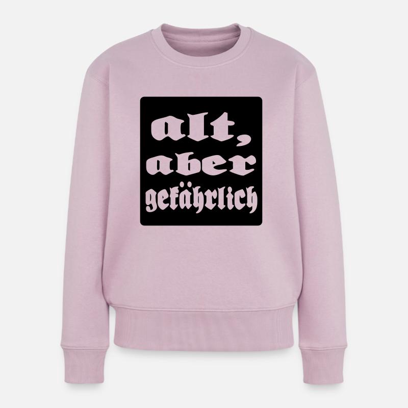 alt aber gefaehrlich - Frauen Premium Bio Pullover - Altrosa