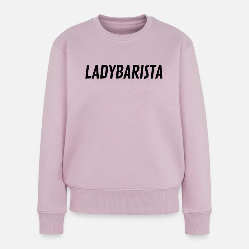 Lady Barista - Frauen Premium Bio Pullover - Altrosa
