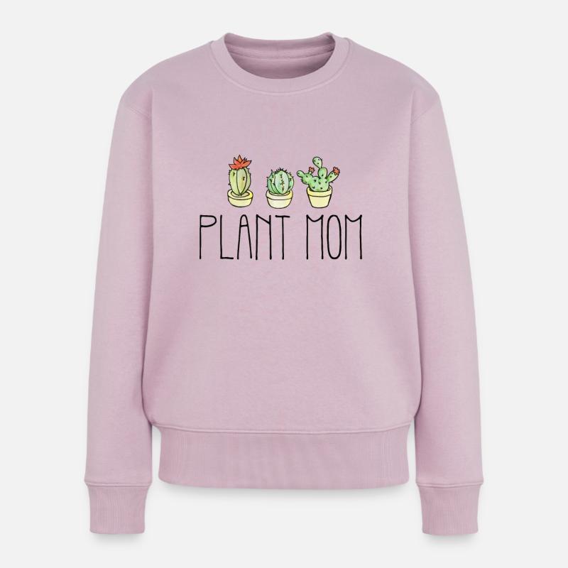 Pflanze Mutter - Frauen Premium Bio Pullover - Altrosa