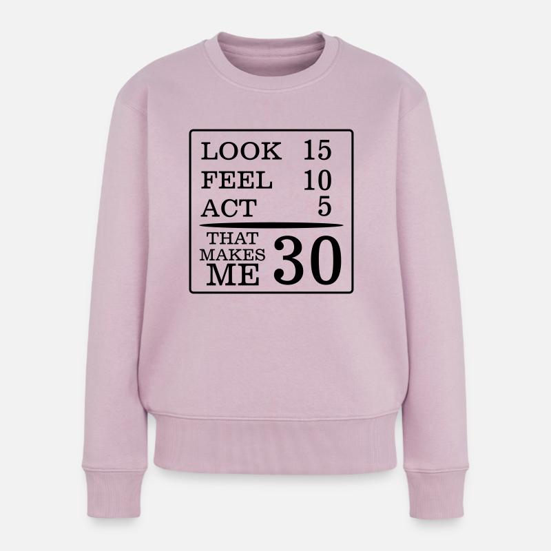 30 JAHRE UND SO FRESH! - Frauen Premium Bio Pullover - Altrosa